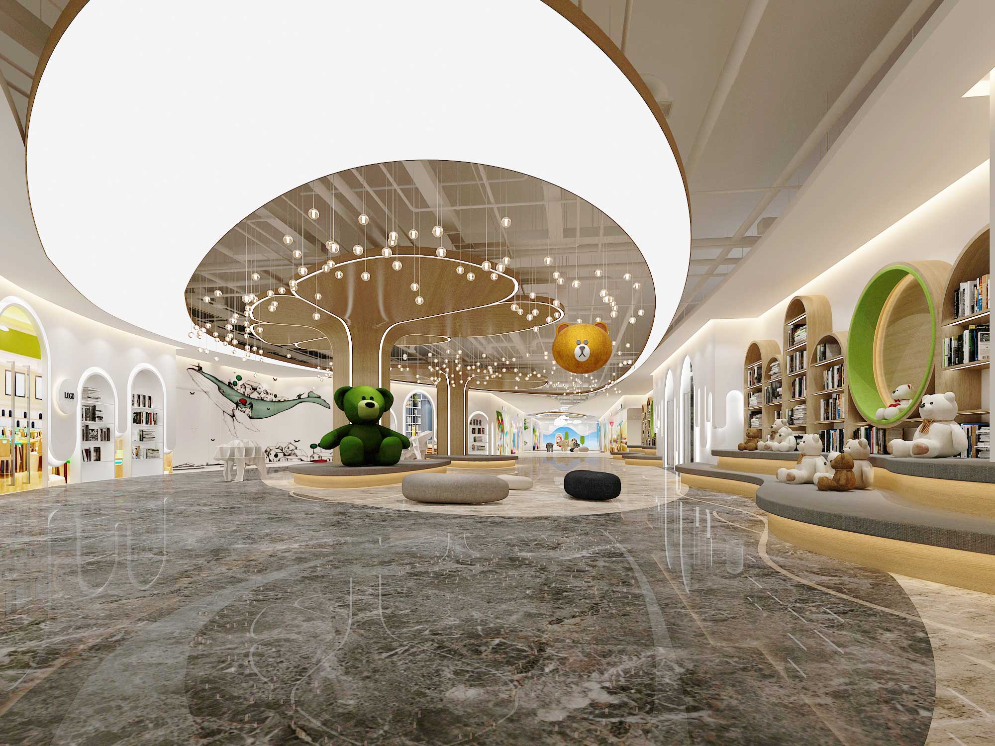 热度:57室内装修效果图公装工装施工图设计空间培训教育儿童成交额