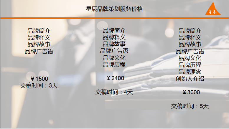 星辰品牌策劃