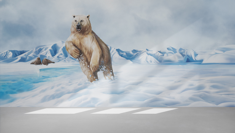 手绘-北极熊