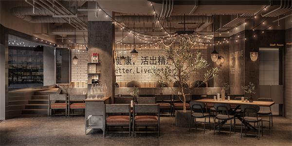 公裝餐廳餐飲空間室內(nèi)設計軟裝搭配效果圖施工圖