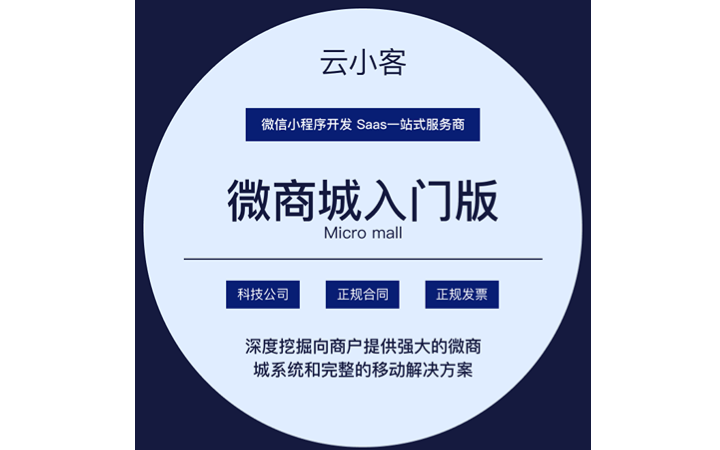 SaaS微信小程序一站式微商城入門版基礎(chǔ)功能版本