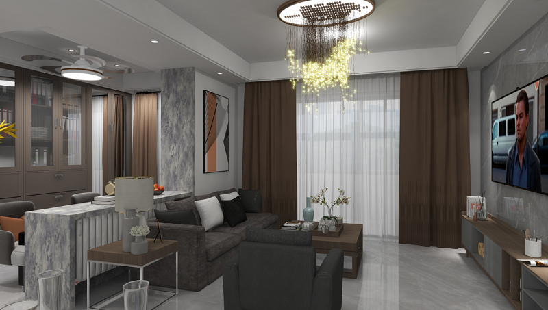 室内设计空间设计效果图施工图套房别墅