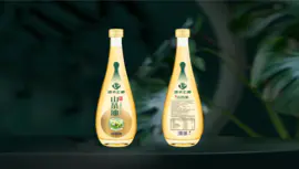山茶油食用油包装设计瓶贴设计