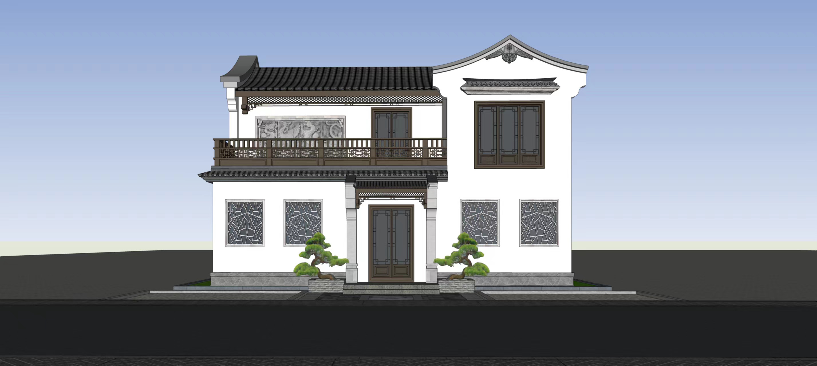 自建房/<hl>别墅</hl><hl>设计</hl><hl>外观</hl>模型效果定制