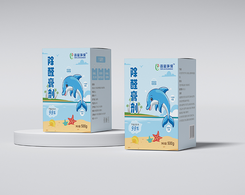 包裝設(shè)計(jì)包裝插畫除甲醛產(chǎn)品