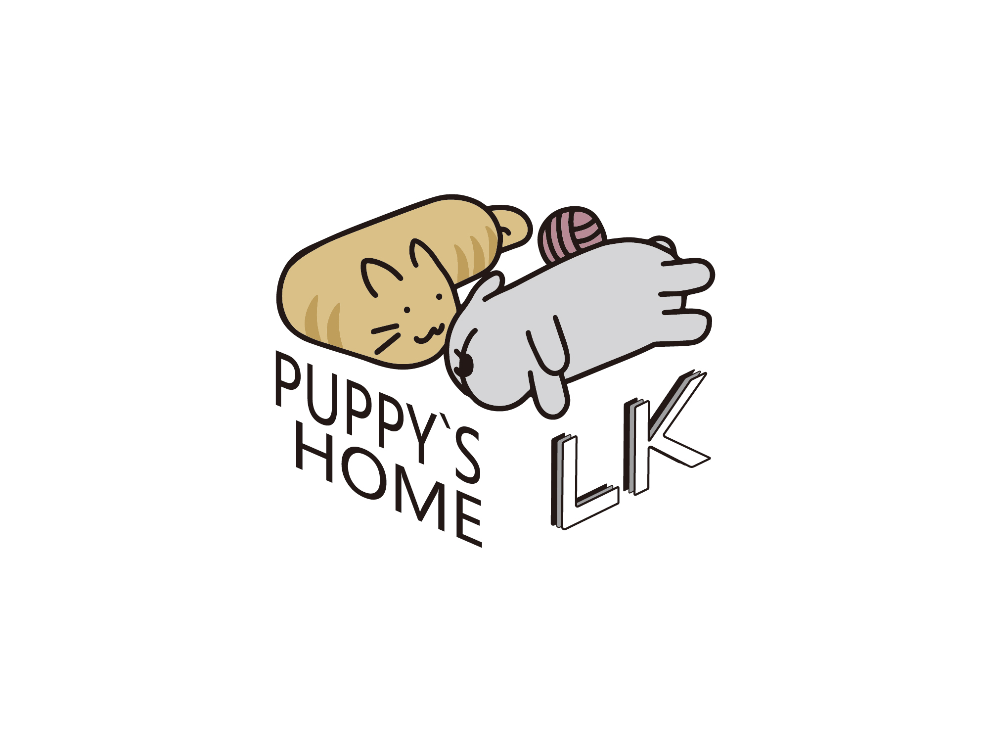 LK零卡Puppy`sHome寵物店LOGO設(shè)計(jì)