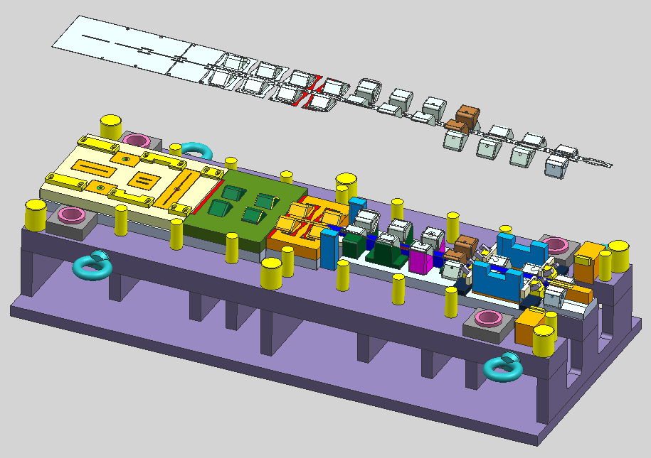 五金冲压模具设计，2D 3D绘图