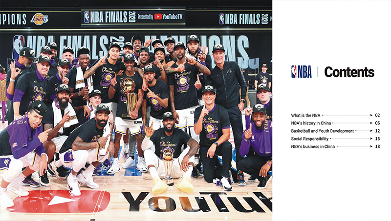NBA英文宣傳畫冊設(shè)計