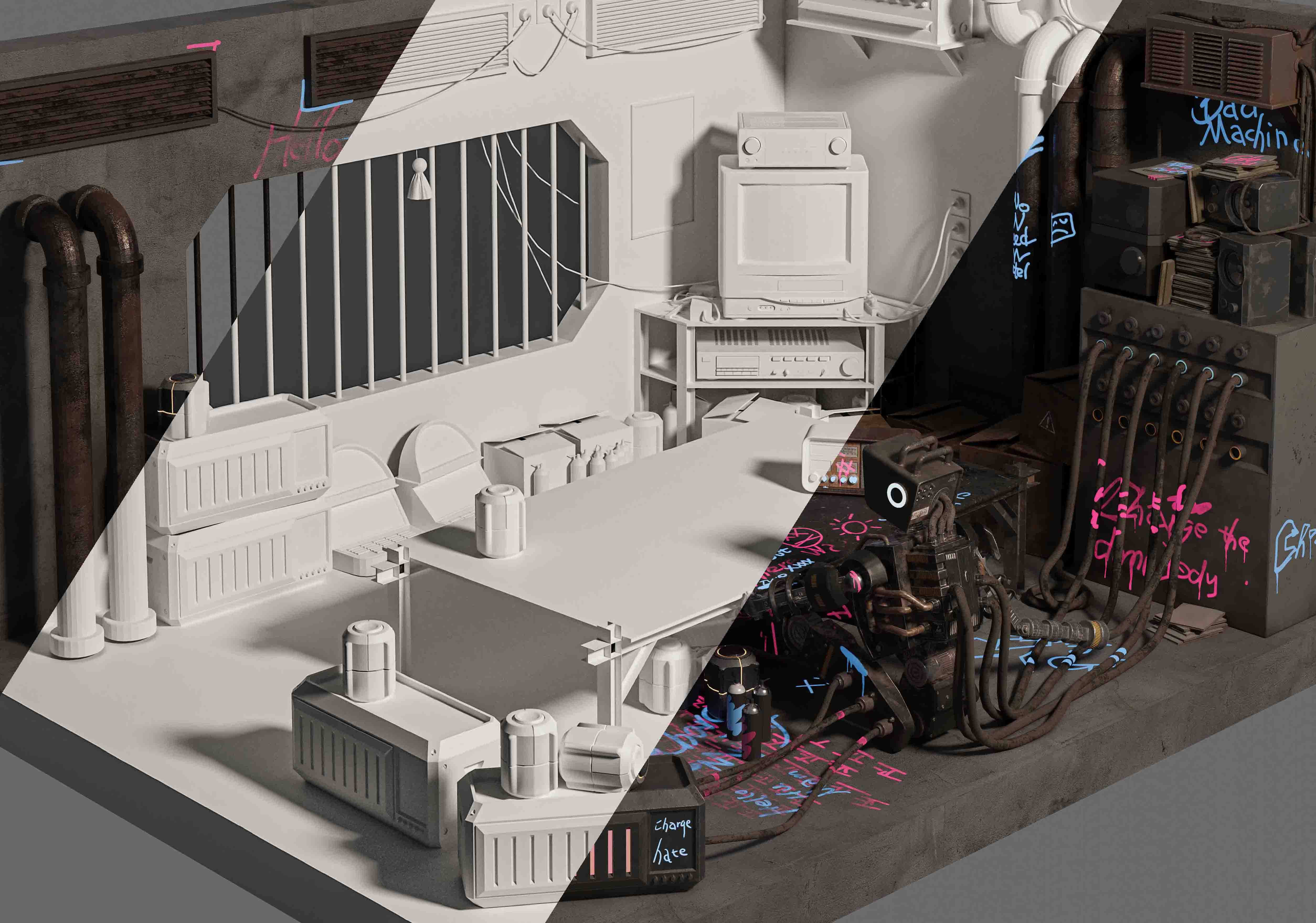 游戏场景道具配件