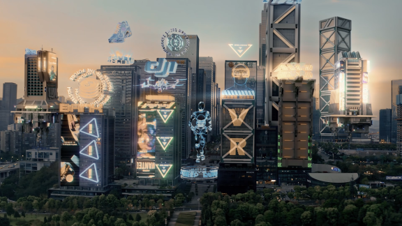 賽博朋克實(shí)景合成