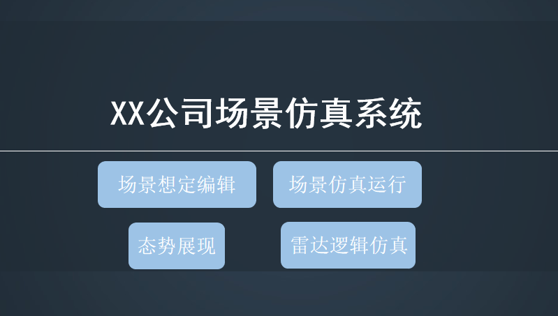 XX公司場景仿真系統(tǒng)