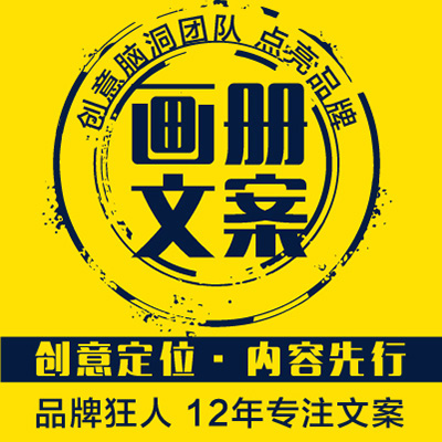 產(chǎn)品牌公司企業(yè)畫冊宣傳手冊文案策劃DM單折頁編輯