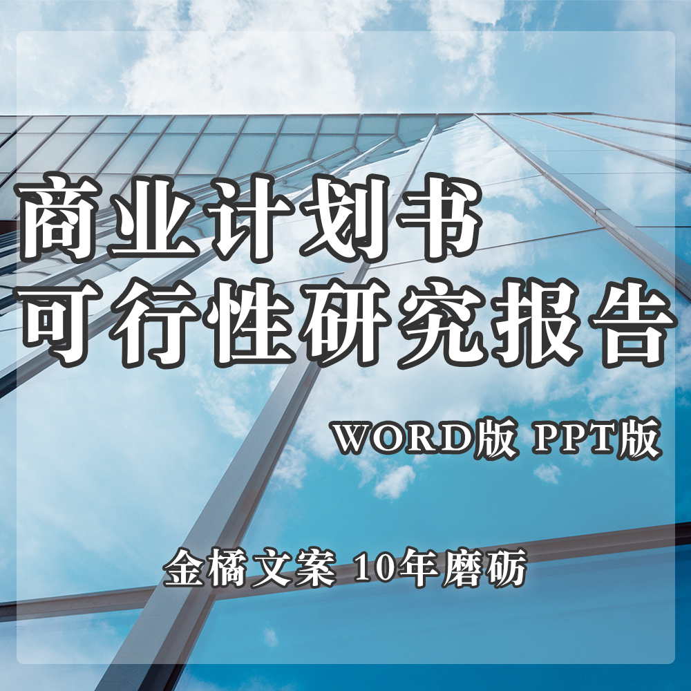 商业计划书/可行性研究报告 Word/PPT版