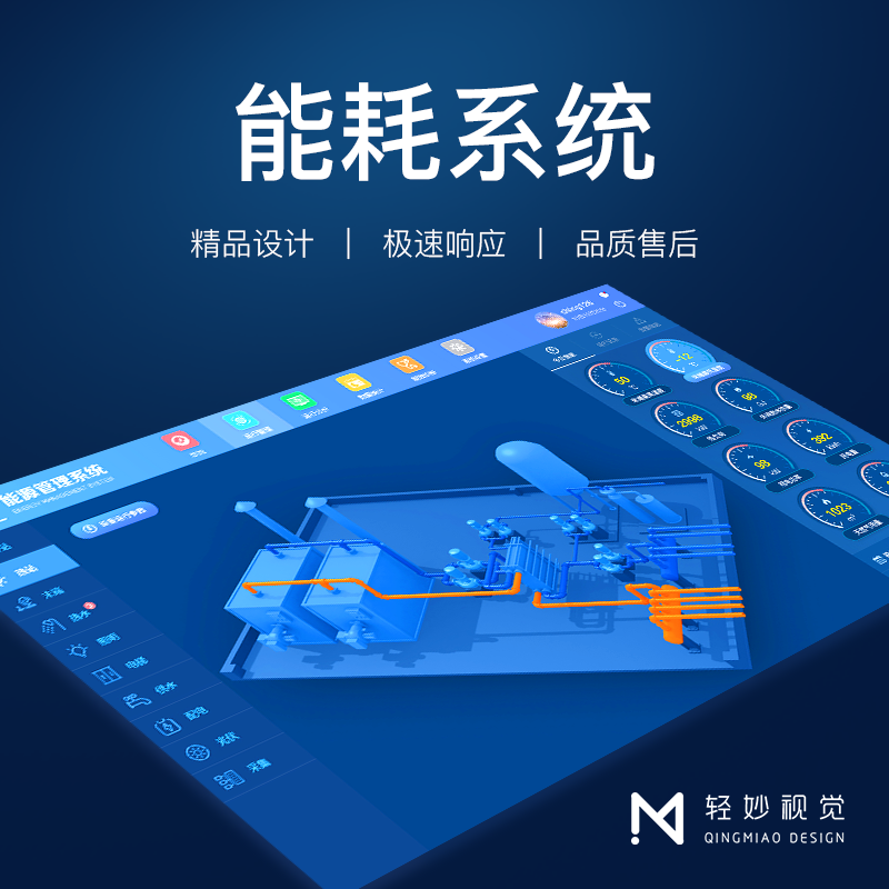 物业管理楼宇能耗<hl>信息</hl>化<hl>软件</hl>ui设计PC端ipad平板控件