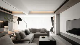 家装室内设计复式loft自建房别墅民宿效果图设计