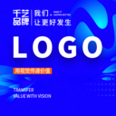 公司企业标志英文字体卡通品牌餐饮LOGO图文商标VI设计