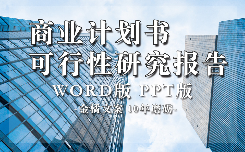 商业计划书/可行性研究报告 Word/PPT版