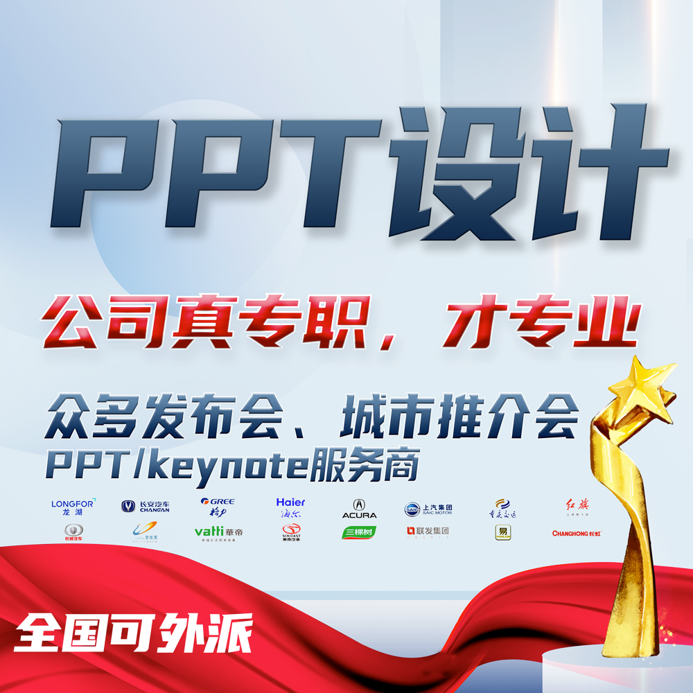 真高端<hl>PPT设计</hl>制作美化招商路演bp发布会keynote