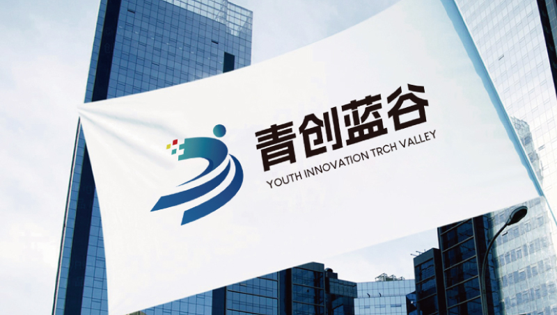 青創(chuàng)藍谷logo設計