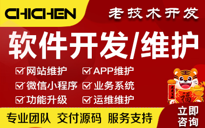 【开发维护】网站系统APP软件微信小程序技术维护二次开发