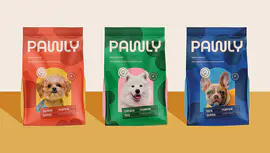PAWLY狗粮宠物食品包装设计案例