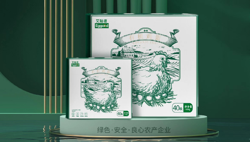 【SEA山海】艾咕德农产品有机柴鸡蛋包装设计