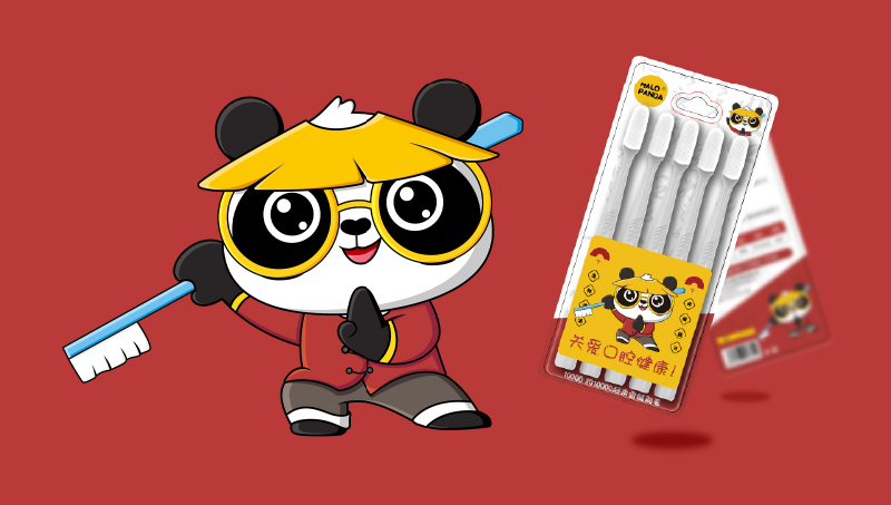 【SEA山海】儿童牙刷卡通人物PANDA品牌包装设计