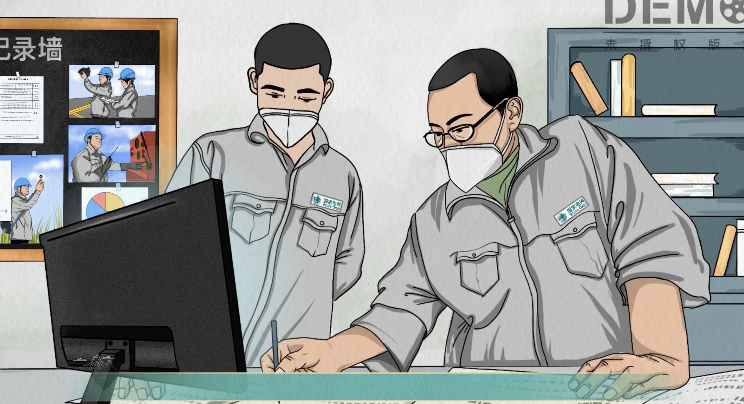 电网输电设备-手绘逐帧动画-国朝风格动画