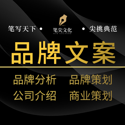 品牌策劃公司簡介PPT產(chǎn)品介紹海報制作推廣軟文案