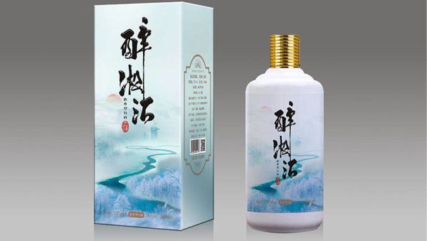 濃香型白酒酒包裝設(shè)計(jì)醉淞江酒