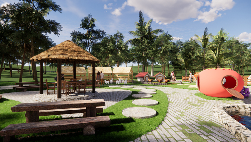 亲子乐园公园设计小孩乐园规划效果图农庄