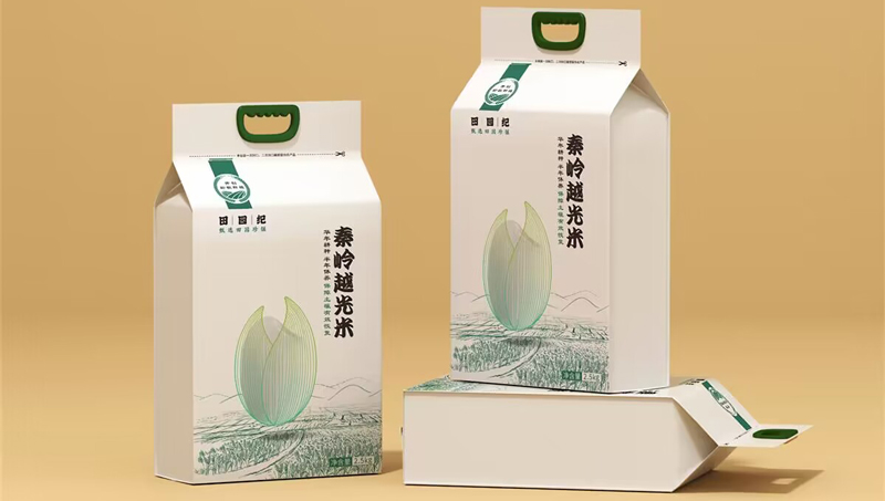 大米插畫包裝設計食品包裝袋設計包裝盒設計產品禮盒設計