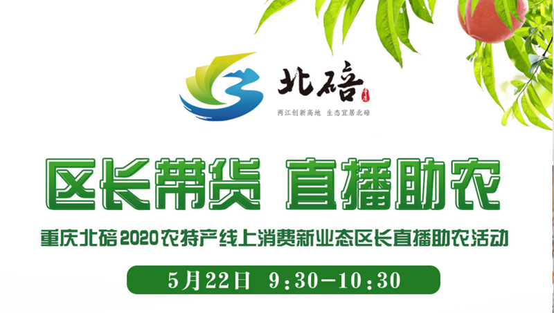 重庆北碚2020农特产线上消费新业态区长直播助农