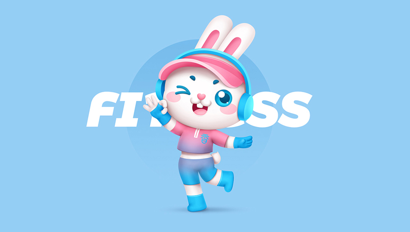 香约花园—立体卡通吉祥物动物兔子企业产品品牌协会IP形象设计