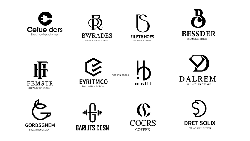 字母变形国际范logo设计案例*