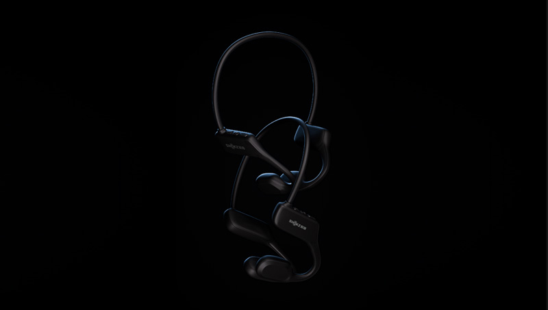 产品设计工业产品外观结构设计3D建模-骨传导耳机