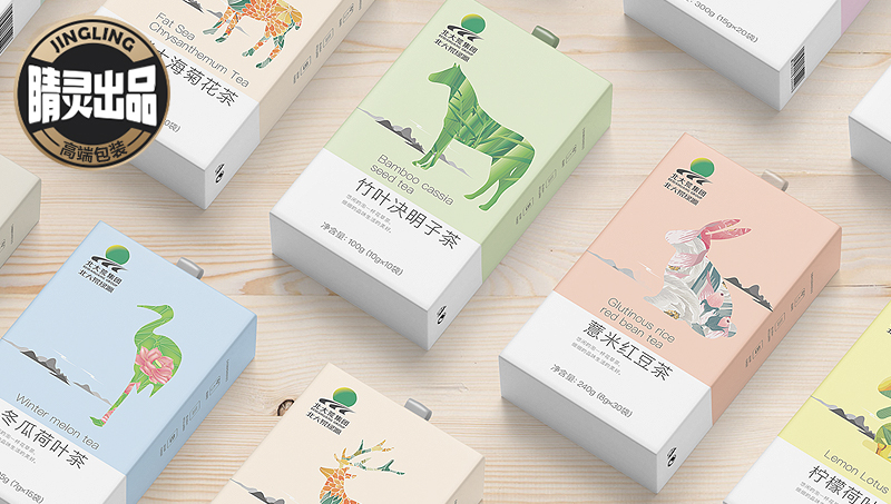 【睛灵出品】北大荒系列茶品手绘包装设计
