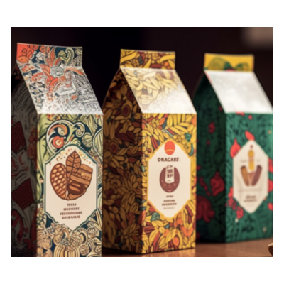 吸引用戶眼球的食品包裝等，設(shè)計(jì)新穎、獨(dú)特