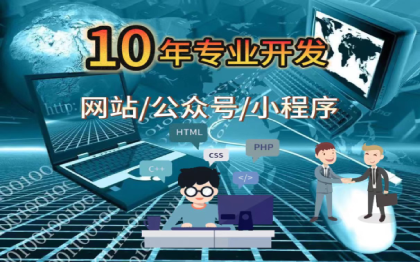 10年软件开发经验，擅长网站/公众号/小程序等