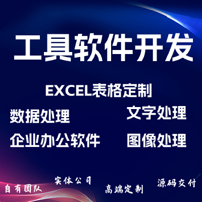 工具软件定制开发/数据处理/企业办公软件