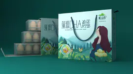 松山岛鸡蛋礼盒包装设计