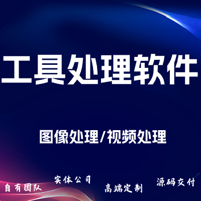 图像处理软件/视频处理软件/工具软件开发软件开发