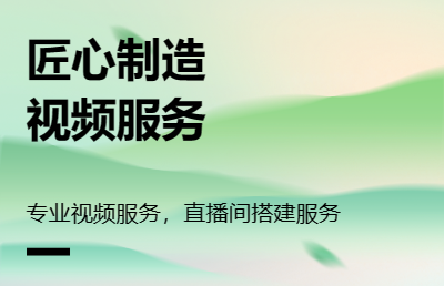 视频前后端服务、短视频拍摄剪辑、直播间搭建。