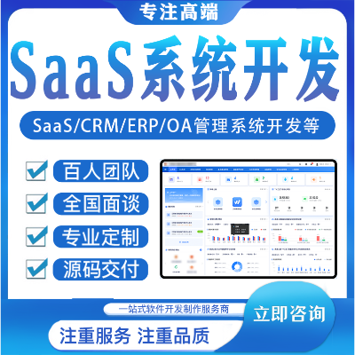 saas系统erp/oa/crm企业管理系统软件定制开发