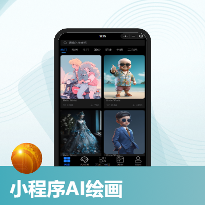 微信抖音快手小程序ai繪圖
