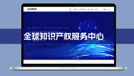 全球知识产权PC首页UI英文中文互译企业网站