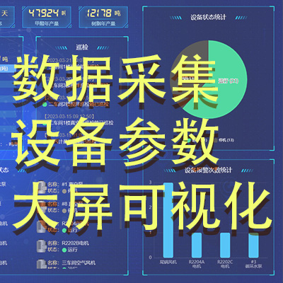 數(shù)據(jù)采集看板、設(shè)備運行參數(shù)、可視化大屏、設(shè)備維護應(yīng)用