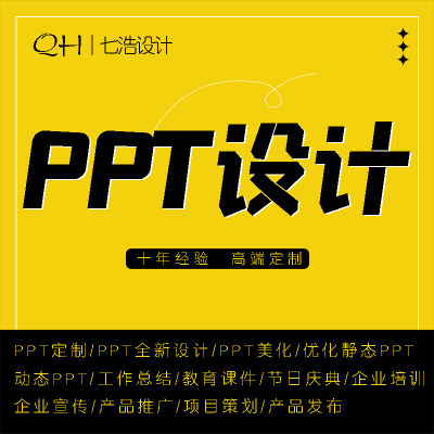 PPT设计定制作演讲工作汇报路演招商课件企业介绍动态美化