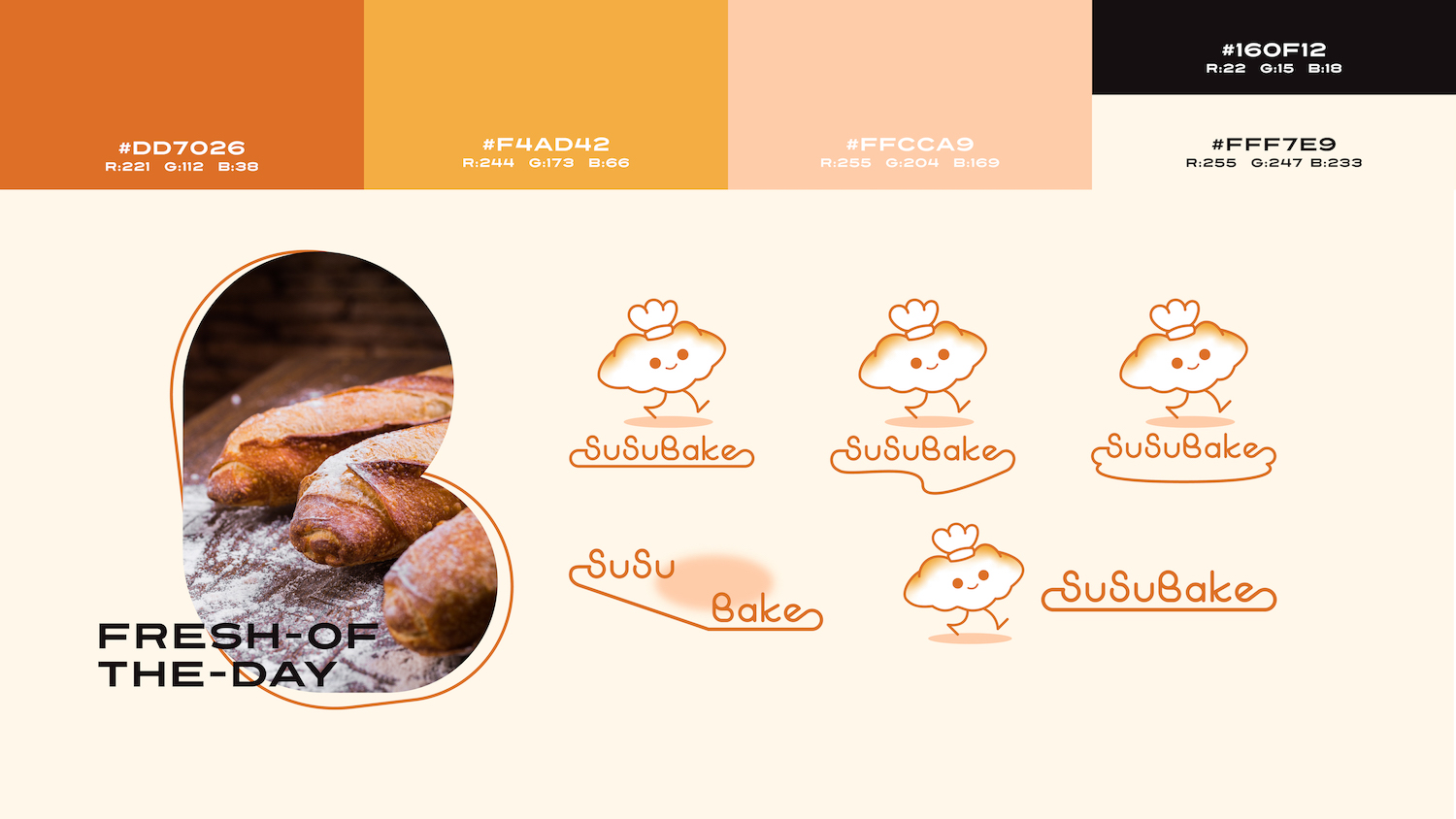 【细节设计】烘焙店品牌LOGO设计甜品奶茶面包店VI设计