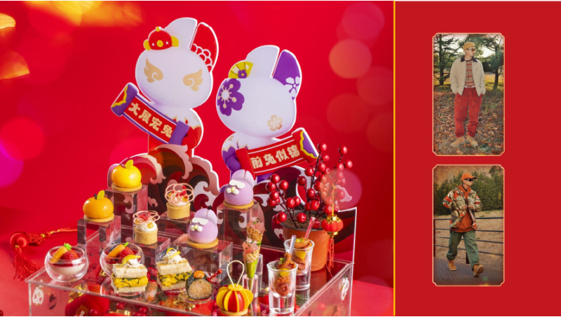 駱駝戶(hù)外線(xiàn)上媒體包裝設(shè)計(jì)插畫(huà)W酒店茶點(diǎn)包裝
